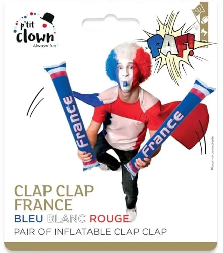 P'tit Clown Clap Clap Gonfiabile Francia 60 cm Tifoso