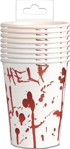 P'tit Clown 23595 bicchieri Halloween sanguinanti 8 pezzi