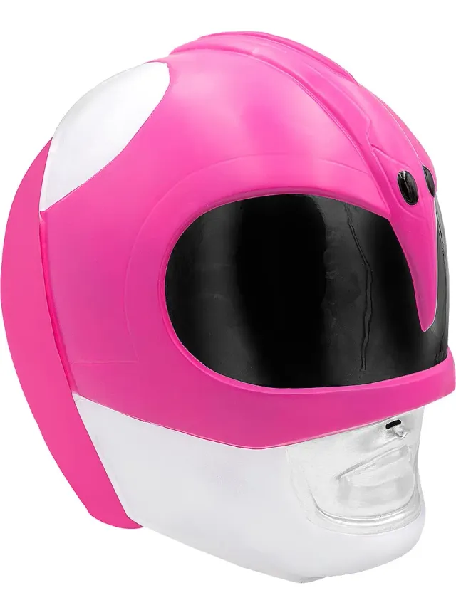 Funidelia Power Rangers casco rosa adulto