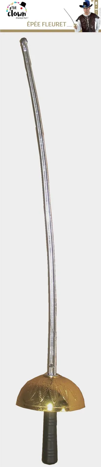 P'tit Clown Spada Moschettiere 61 cm Multicolore Giocattolo
