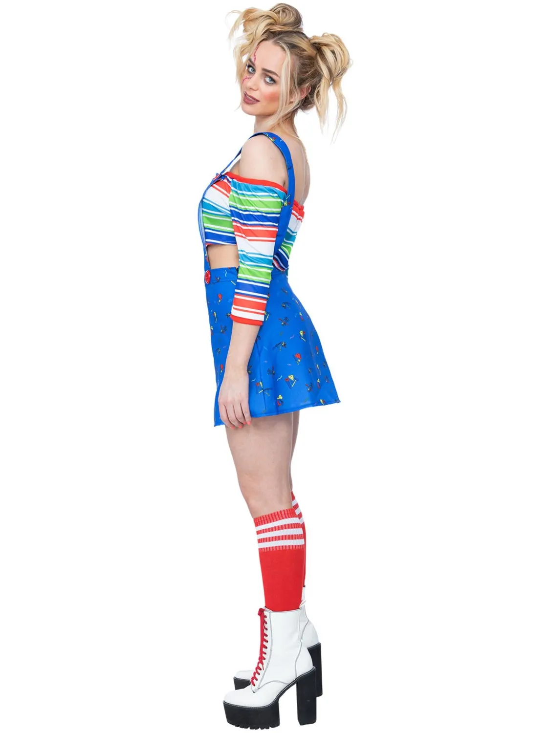 Smiffys Chucky costume donna horror con salopette