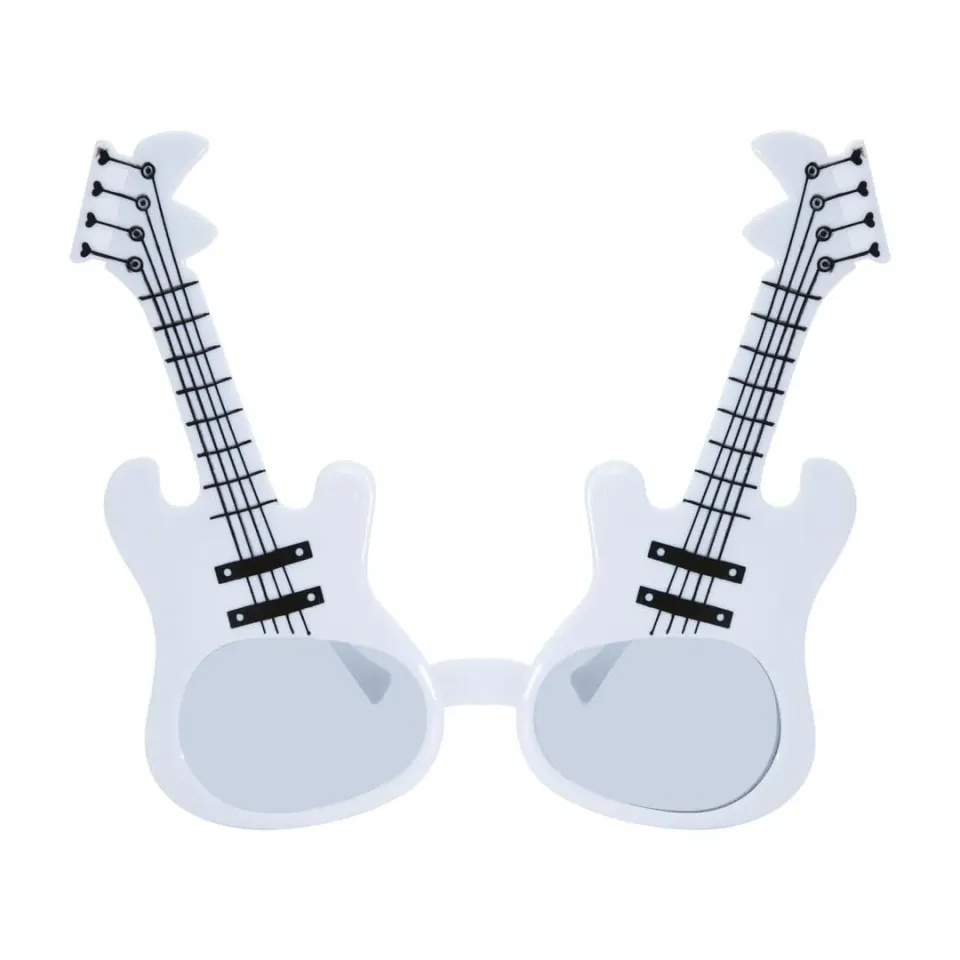 P'tit Clown 35035 occhiali chitarra bianchi adulto