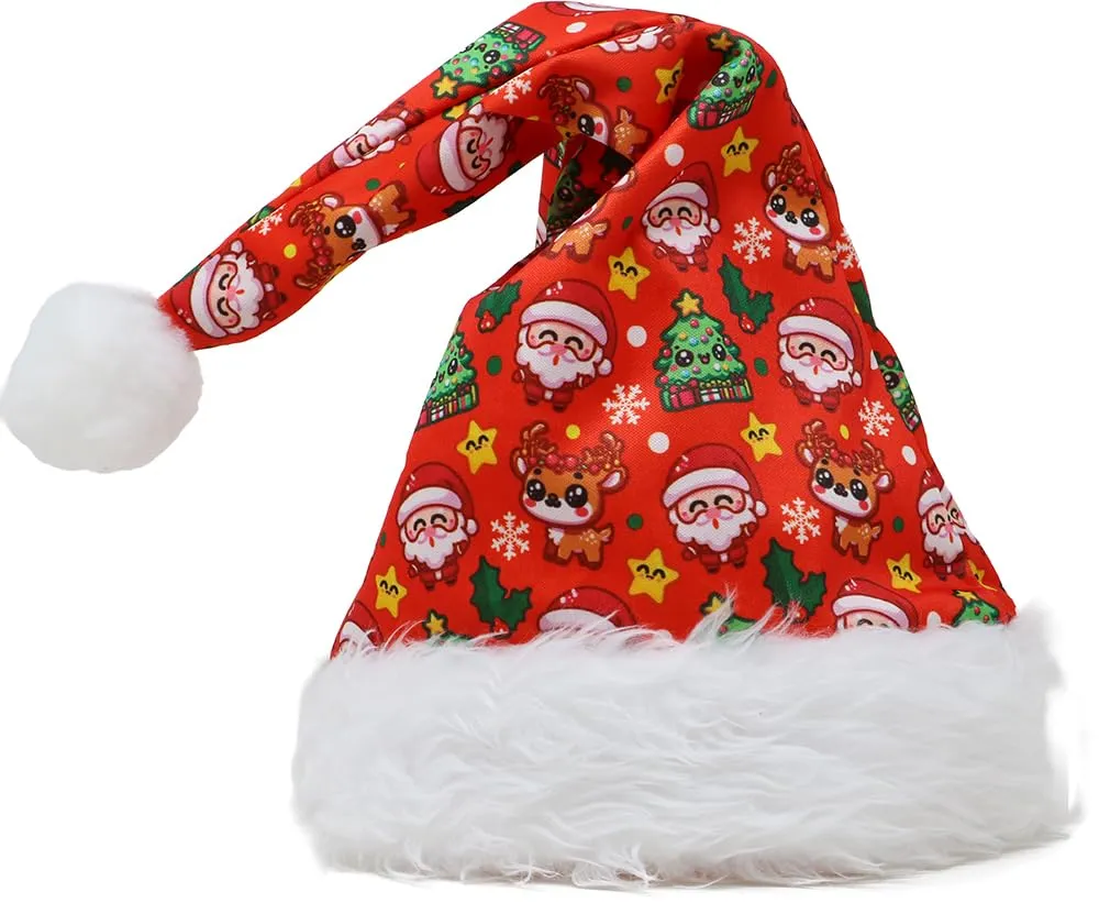 Fiestas Guirca Cappello Babbo Natale bambini costume rosso