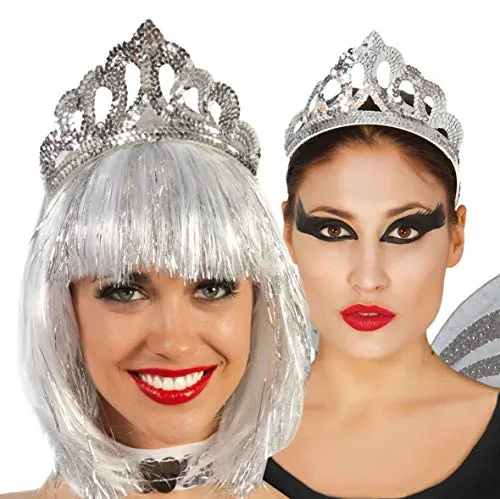 Fiestas Guirca 16387 Diadema Principessa Argento