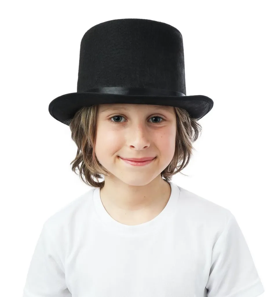 P'tit Clown Cappello Feltro bambino nero alta forma