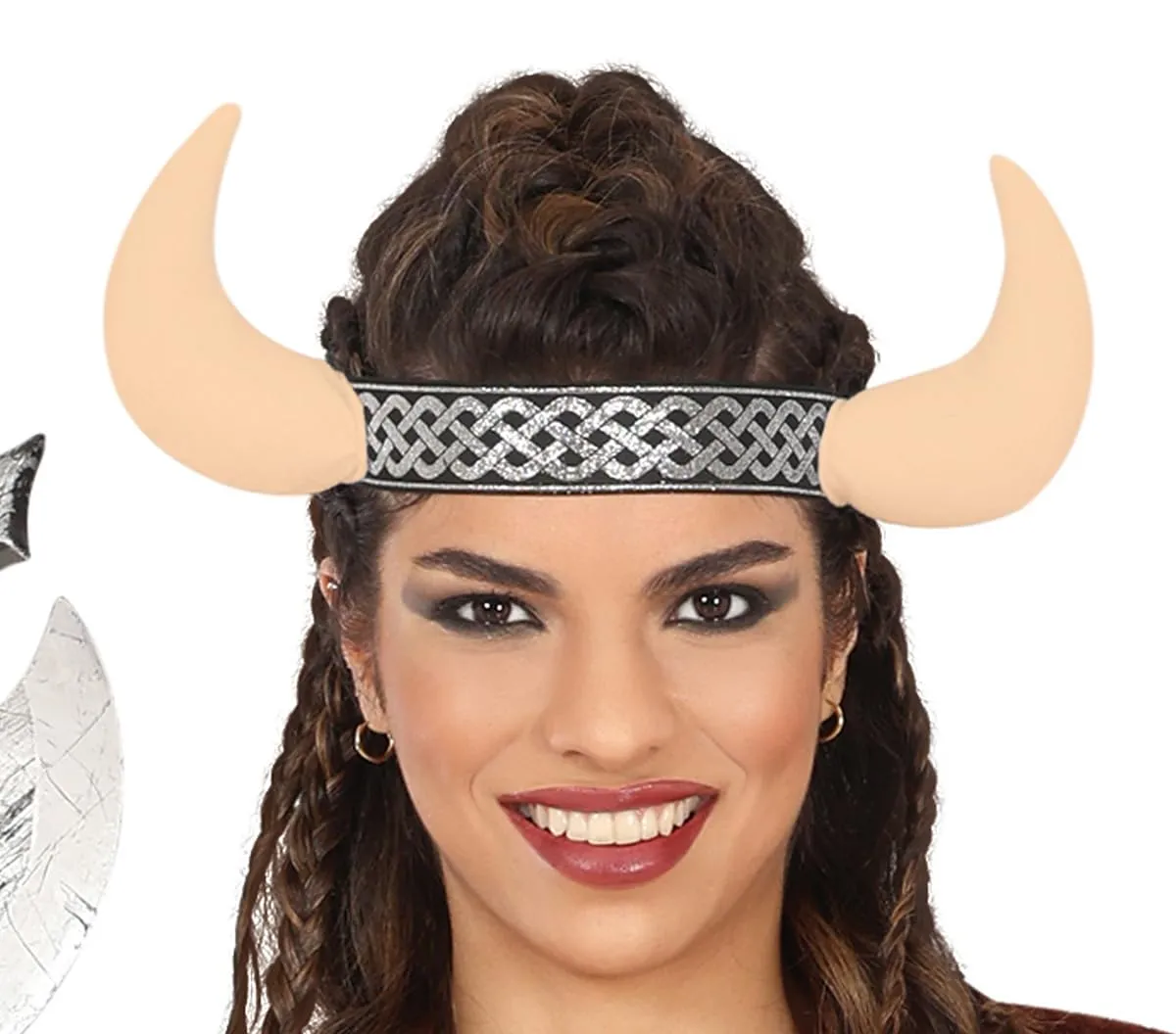 Guirca Vichinga Guerriera costume donna L con copricapo