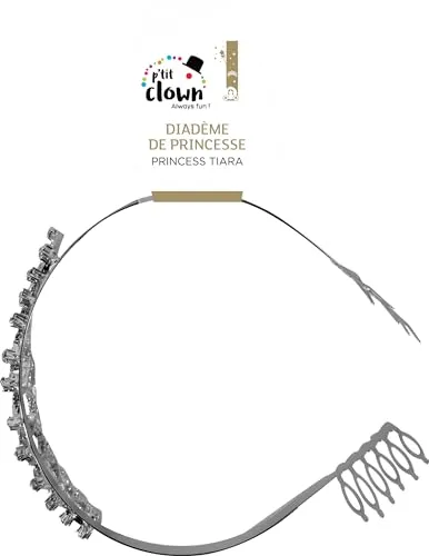P'tit Clown Principessa 15104 diadema argento strass taglia unica