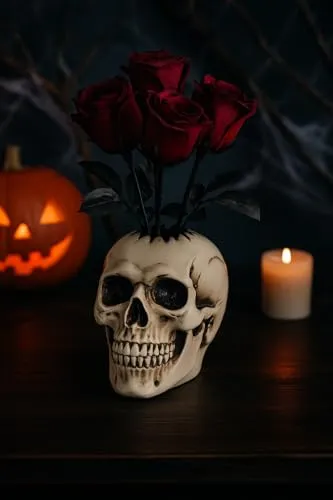 P'tit Clown 12940 vaso teschio decorazione Halloween 36 cm