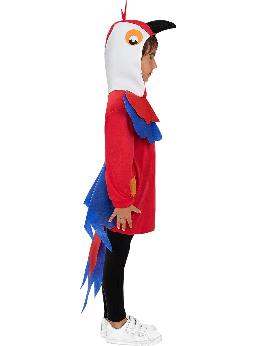 Funidelia Costume Pappagallo bambino rosso 7-9 anni