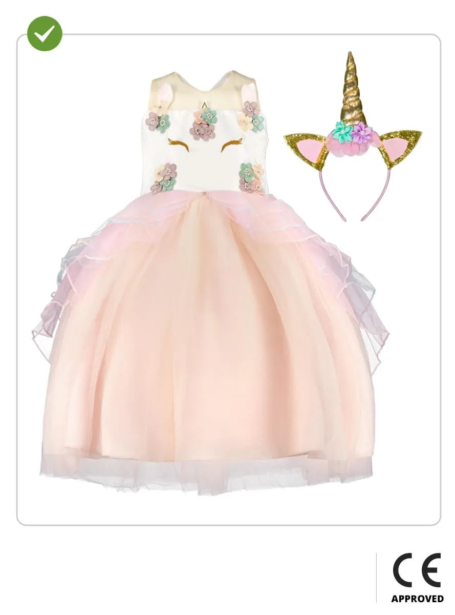 Funidelia Principessa Unicorno Costume 5-6 Anni Rosa
