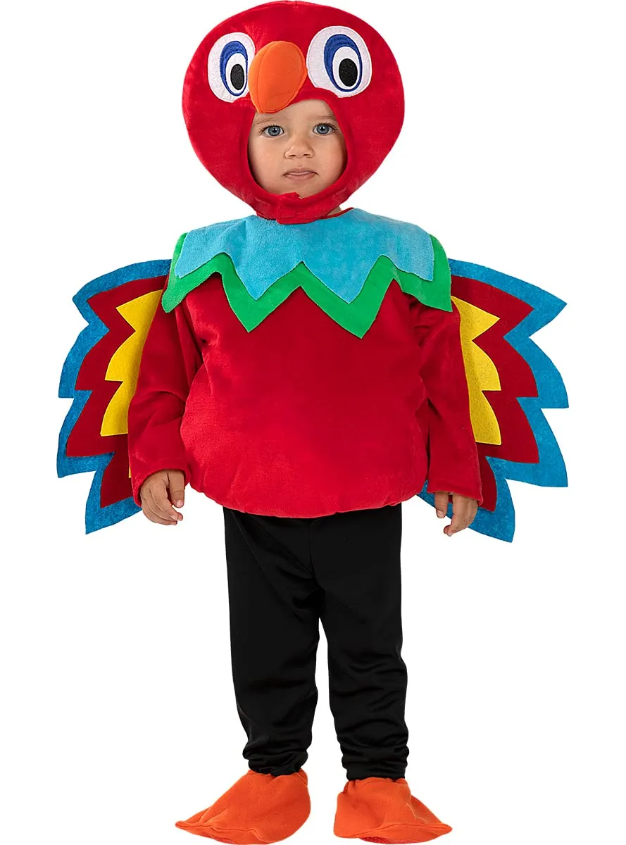 Funidelia Costume pappagallo neonato 12-24 mesi rosso