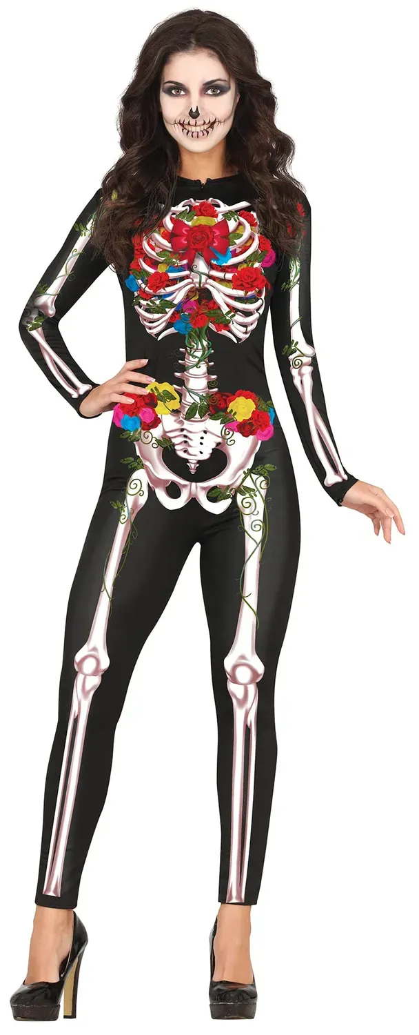 Guirca Catrina Rosa costume donna S per Halloween