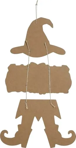 Guirca Fiestas Guirca Strega decorazione da appendere 55 cm legno