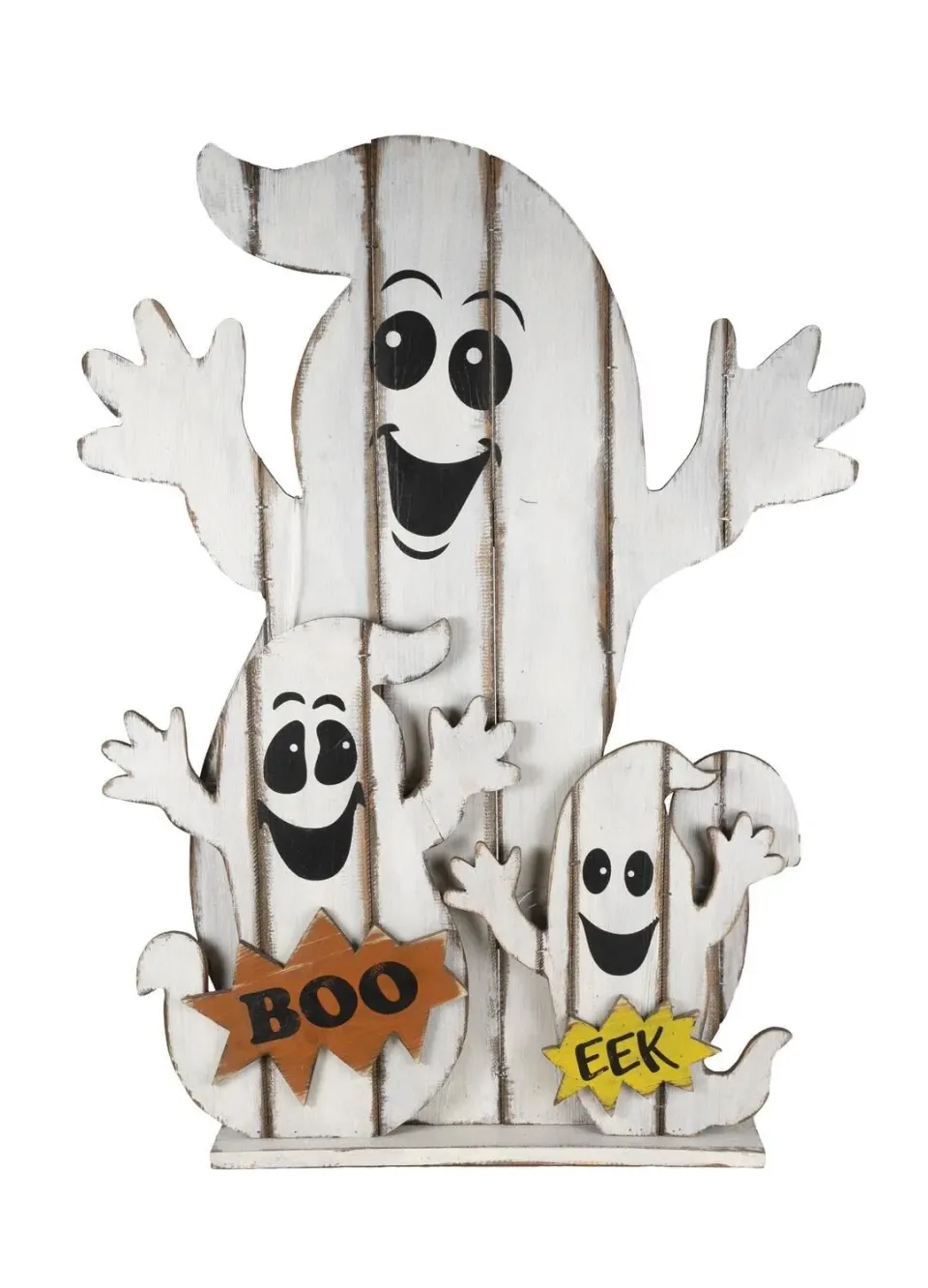 P'tit Clown re22965 famiglia fantasmi legno luminosa 90 cm
