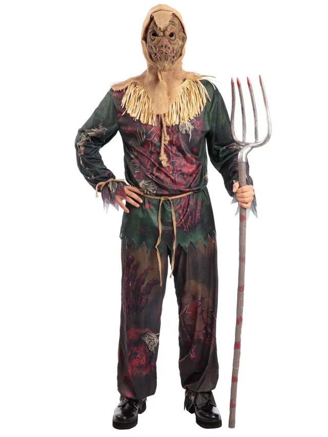 Smiffys Horror Scarecrow costume spaventapasseri M maschera