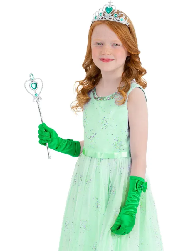 Smiffys Green Princess Kit accessori principessa bambina verde