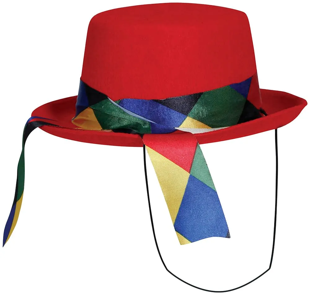 Guirca Clown cappellino pagliaccio feltro 1 pezzo