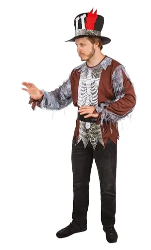 P'tit Clown Re22137 Costume Scheletro Voodoo S/M
