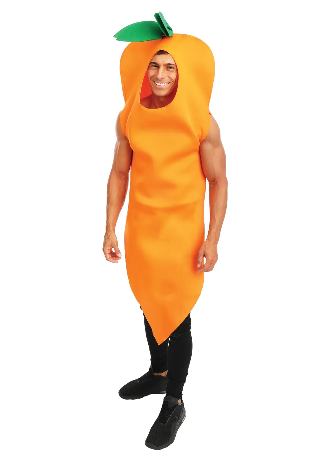 P'tit Clown Carota costume adulto taglia unica arancione