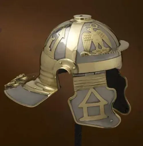 La Bottega di Merlino Imperiale Italico D elmo romano ottone 60cm