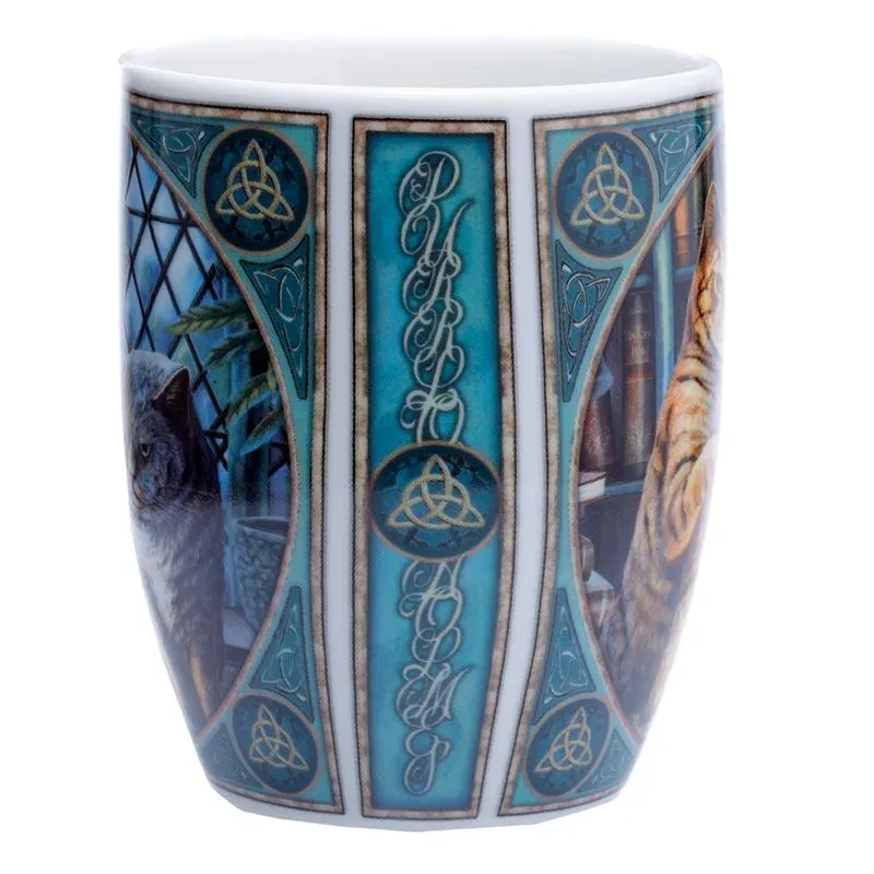 La Bottega di Merlino Purrlock Holmes Tazza 300 ml porcellana gatti