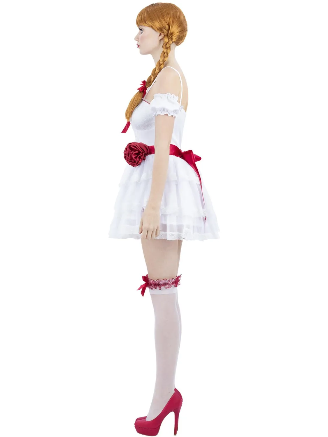 Smiffys Annabelle Mini Abito Costume Donna Bianco