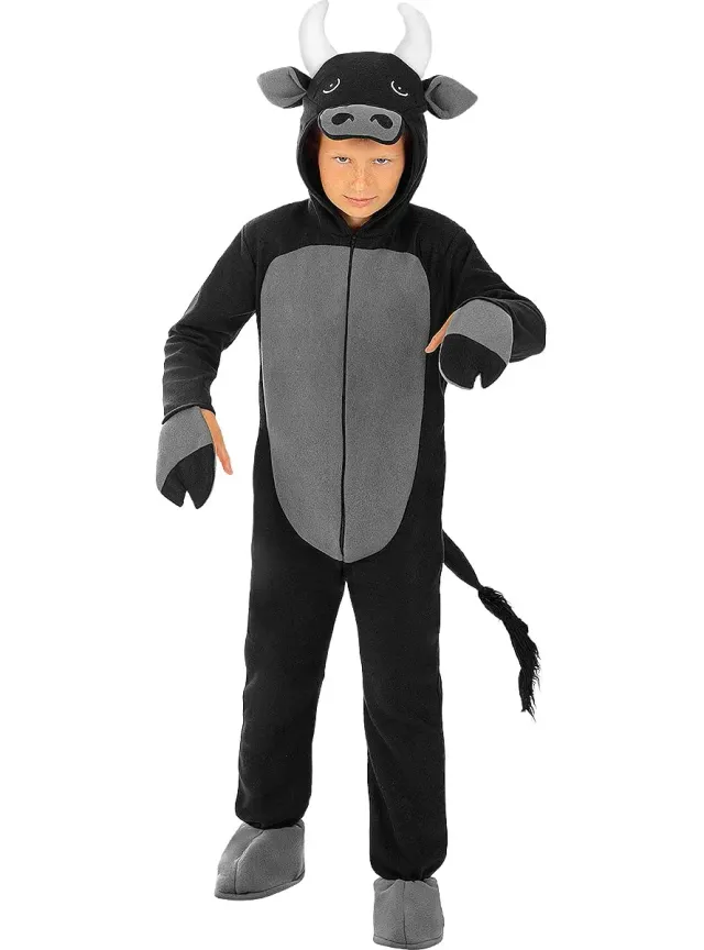 Funidelia Costume Toro bambino nero 5-6 anni