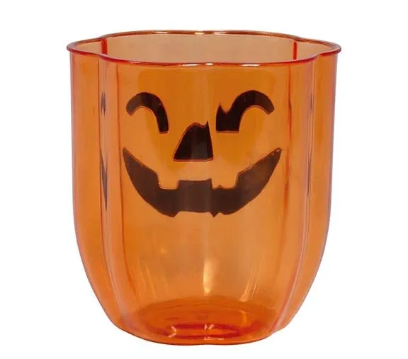 Fiestas Guirca Zucca bicchiere vetro 10 cm Halloween