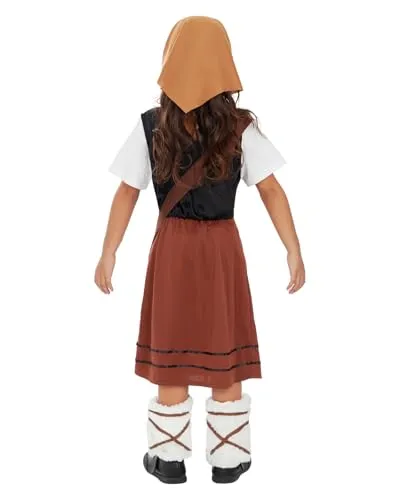 Funidelia costume pastorella bambina 5-6 anni Natale