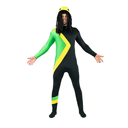 Bodysocks Cool Runnings Bobsled costume taglia unica elasticizzato