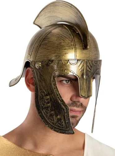 Funidelia Casco Spartano Marrone Adulto Gladiatore