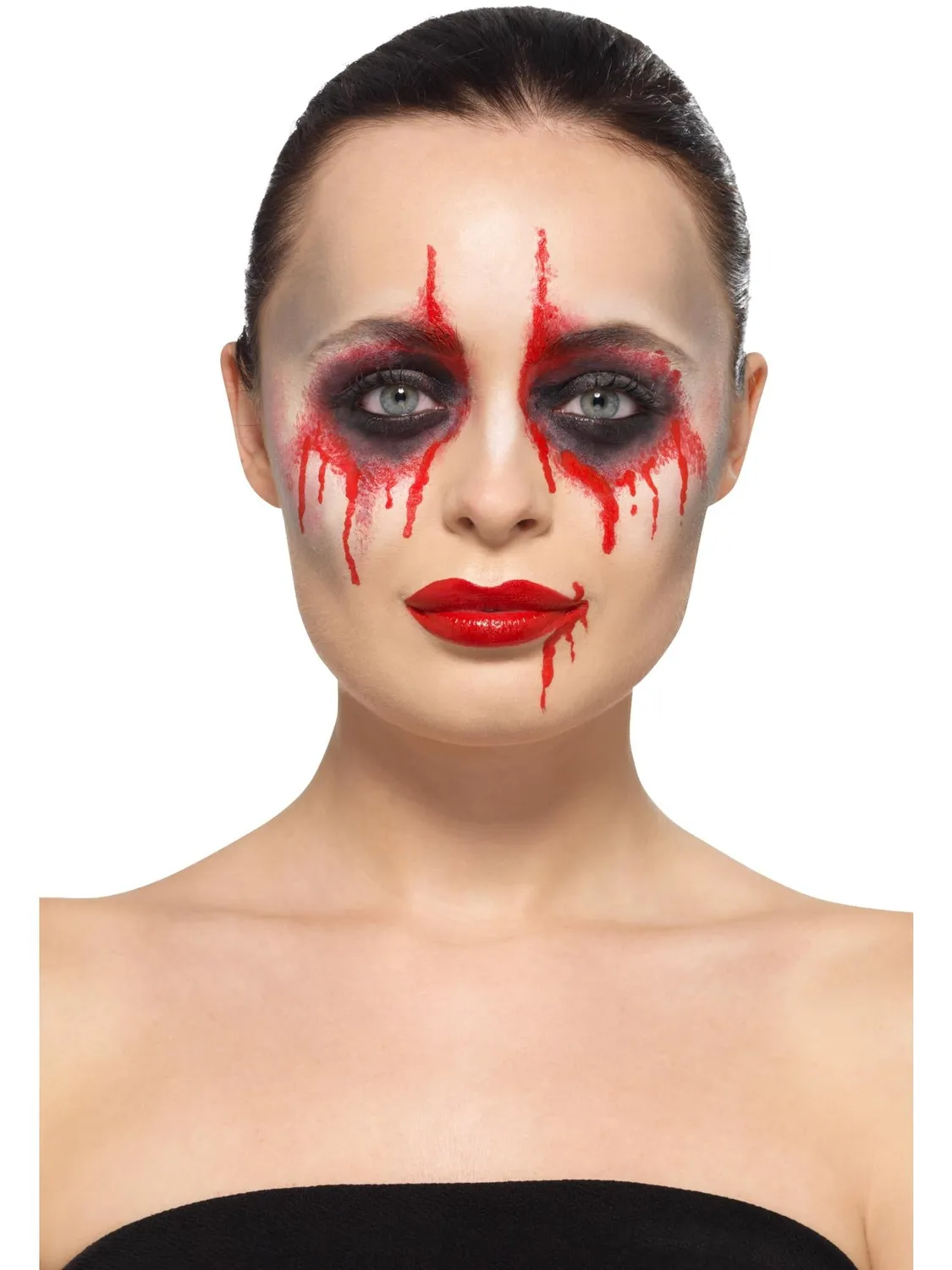 Smiffys Blood Drip Bride Kit Trucco Aqua Sposa Zombie