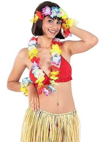 Funidelia Collana Hawaiana Multicolore Accessorio Costume