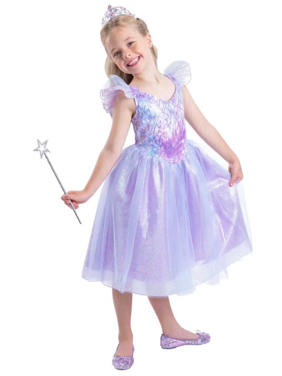 Smiffys Fairy Princess costume bambina M lilla 7-9 anni