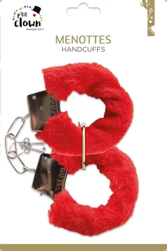 P'tit Clown manette pelliccia rossa accessorio coppia