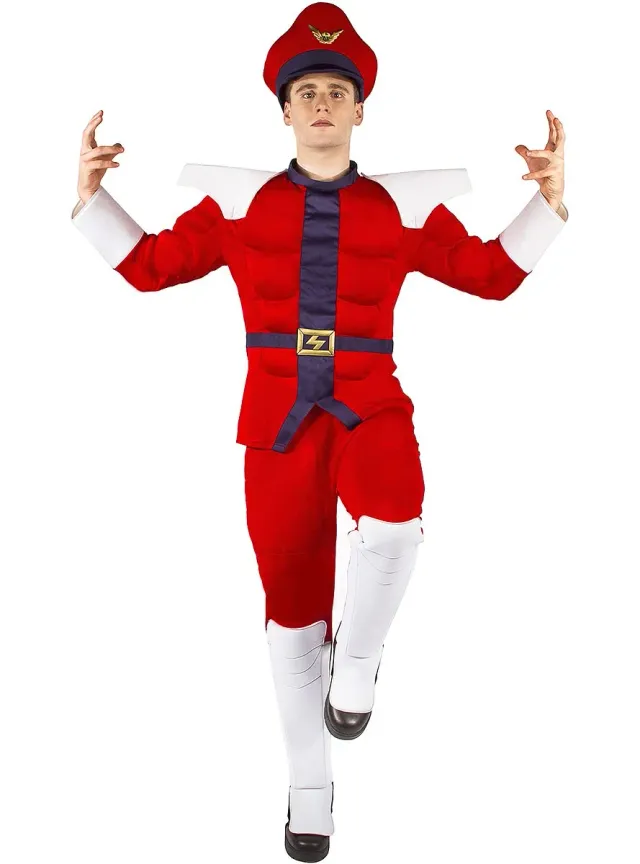 Funidelia Street Fighter Costume M Bison Uomo Rosso Ufficiale