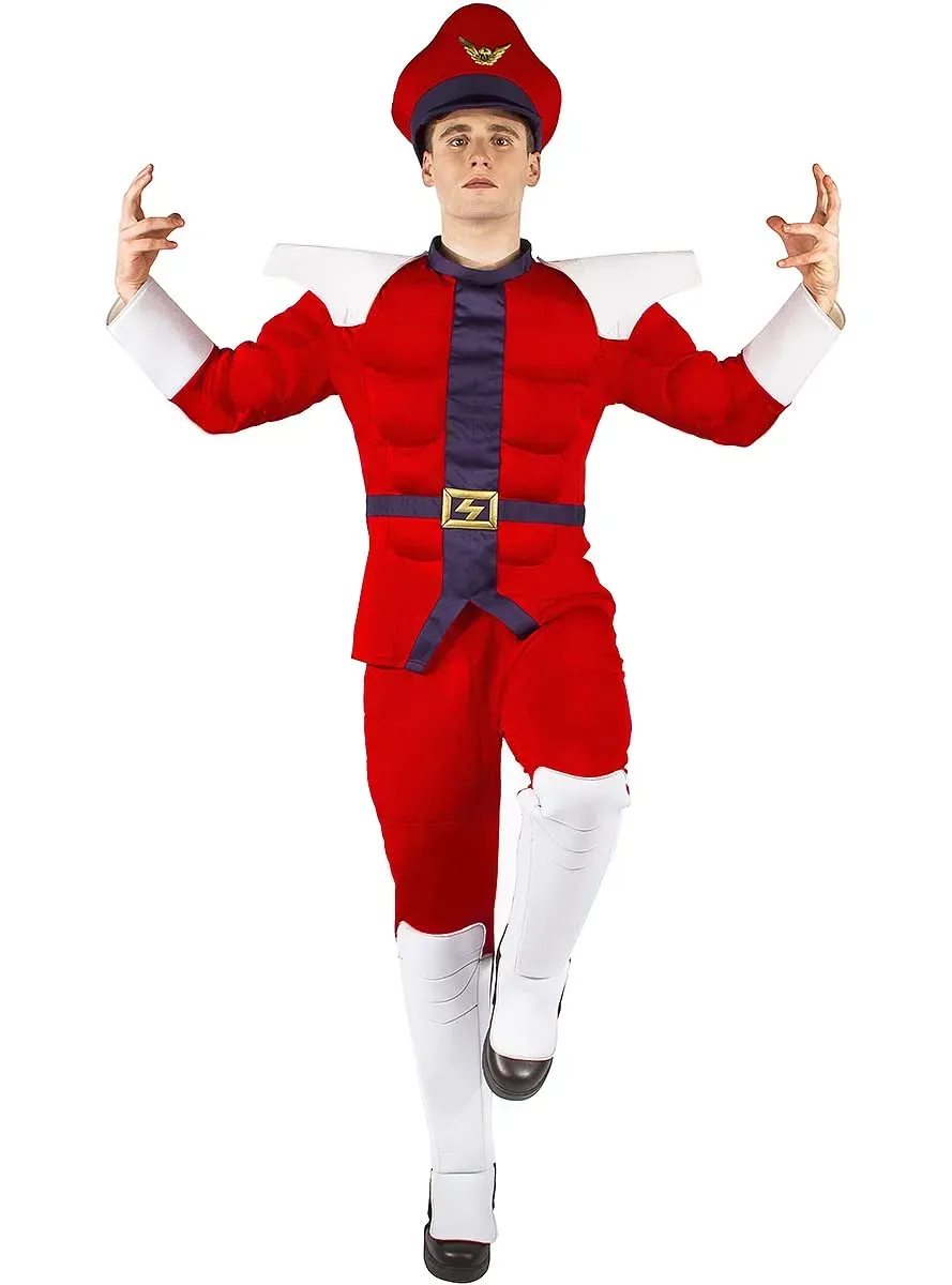 Funidelia Street Fighter Costume M Bison Uomo Rosso Ufficiale