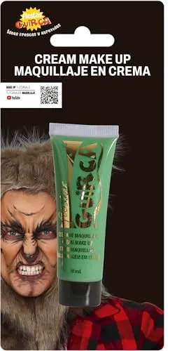 Fiestas Guirca Tubo Trucco Verde Scuro Viso Halloween