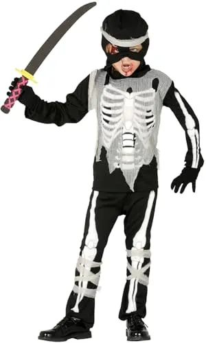Guirca Ninja Scheletro Zombie Costume Bambino