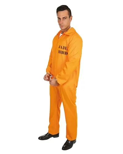 P'tit Clown Costume Prigioniero Americano Adulto L-XL a righe