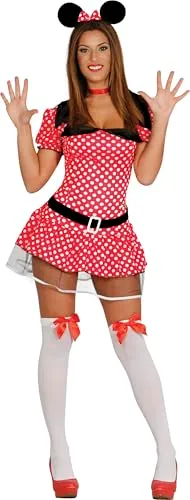Fiestas Guirca Topolina costume donna XL rosso e nero