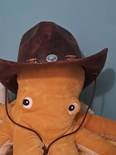 Smiffys Western Cappello Cowboy Marrone Effetto Pelle