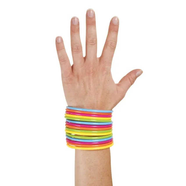 P'tit Clown 17538 Bracciali Plastica Multicolore 15 Pezzi