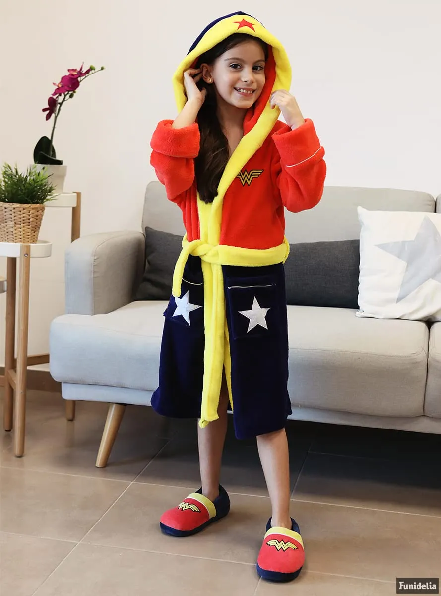 Funidelia Wonder Woman pantofole bambina 26-28 rosse