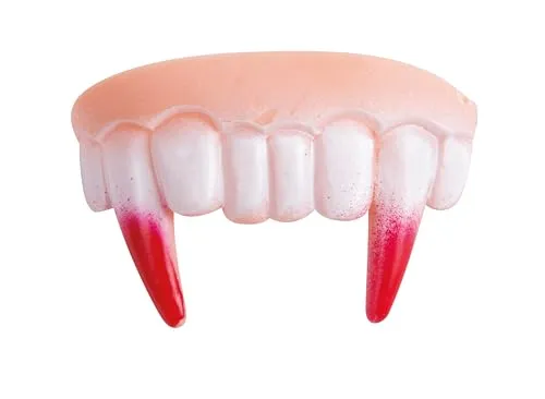 P'tit Clown Dentiera Vampiro Insanguinata trucco rosso adulto