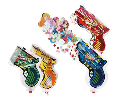 P'tit Clown 23408 Pistola coriandoli 4 pezzi