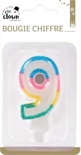 P'tit Clown Fantasia Numero 9 Candelina Compleanno