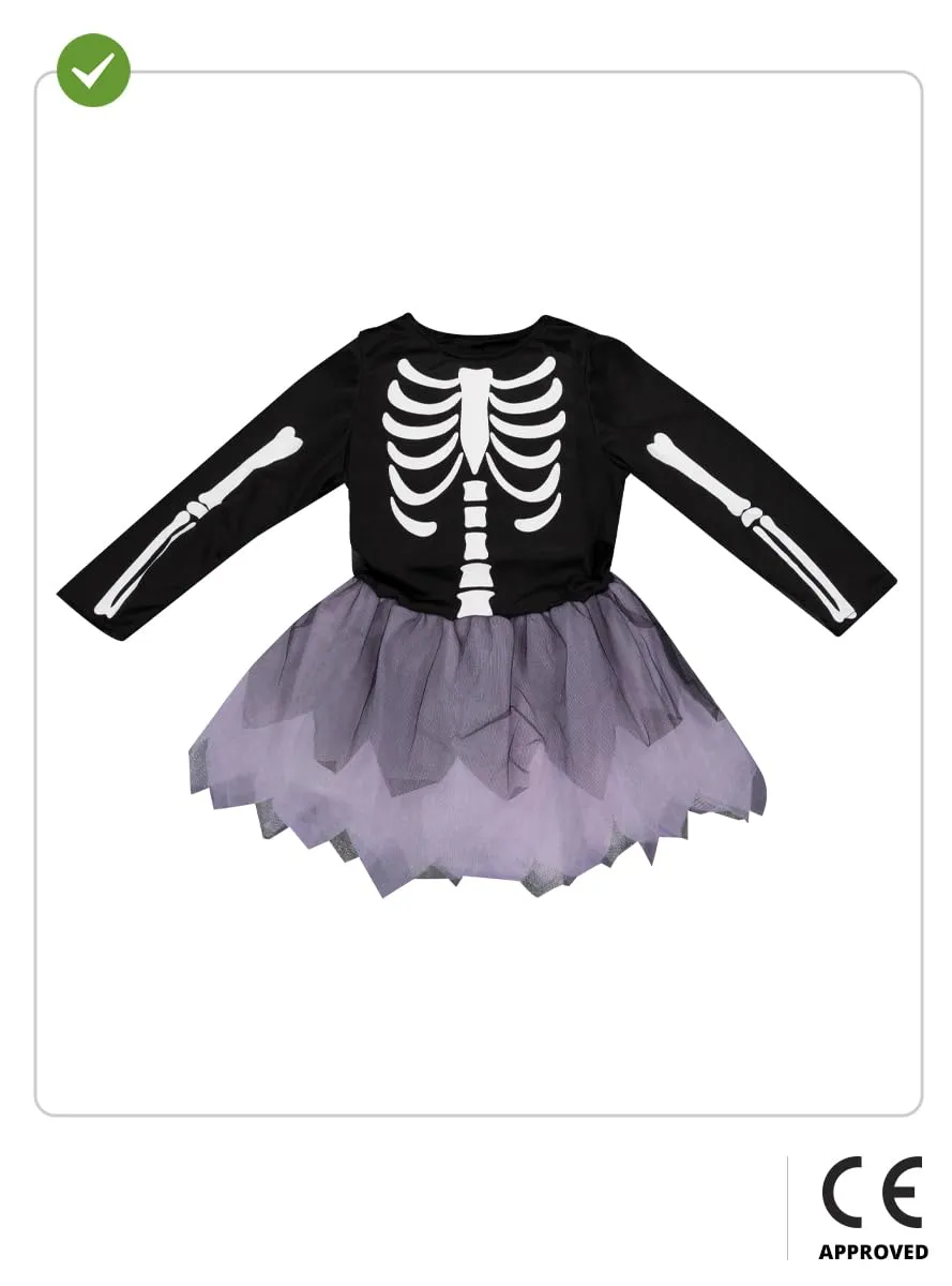 Funidelia scheletro bebè costume 0-6 mesi nero horror