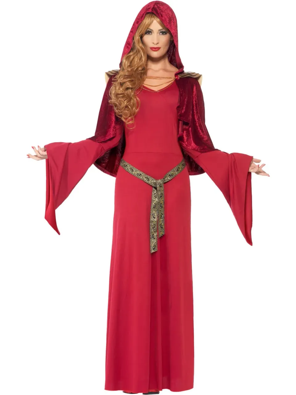 Smiffys Sacerdotessa Costume Donna Rosso Taglia L