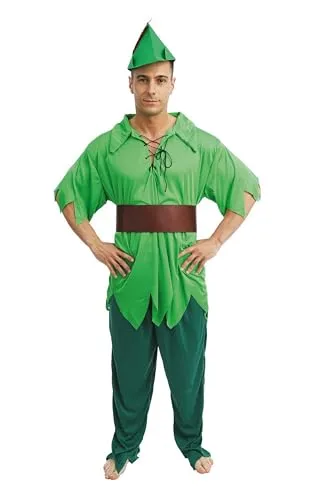 P'tit Clown Peter costume adulto verde Carnevale fiaba